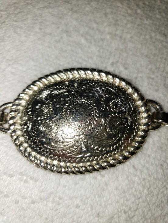 Tony Lama Silver Concho Western Leather Belt with Brown Straps main image 5